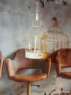 Brocante vogelkooi metaal wit 50cm nu €12,50, Ophalen