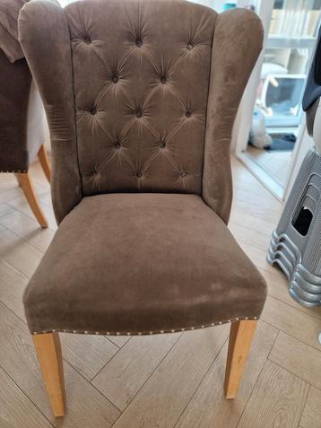 Taupe eetkamer stoelen Richmond 4stuks 