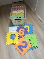 Grondpuzzel foam met cijfers en letters, Ophalen of Verzenden, Zo goed als nieuw, Jongen of Meisje