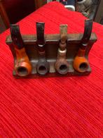 pijpenrekje met 4  pijpen, Ophalen, Gebruikt, Asbak