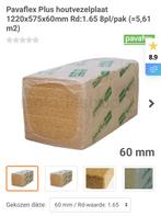 Pavaflex Plus houtvezelisolatie, Doe-het-zelf en Verbouw, Isolatie en Afdichting, Ophalen, Overige materialen, 4 tot 8 cm, 5 tot 10 m²