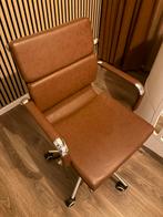Bruine bureaustoel cognac, Huis en Inrichting, Bureaustoelen, Ophalen, Gebruikt, Bruin, Bureaustoel