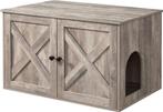 Houten kattenhuis - katten bench - kattenbed, Ophalen, Nieuw, Gesloten