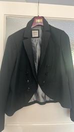 Zwarte/bruine Esprit blazer met dubbele knopen (ook rok), Bruin, Maat 42/44 (L), Ophalen of Verzenden, Jasje