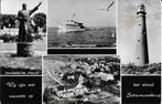 Schiermonnikoog, De Monnik, Vuurtoren, boot, schip, Panorama, Verzamelen, Verzenden, 1960 tot 1980, Gelopen, Waddeneilanden