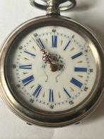 zakhorloge Relogio de bolso com mostrador coloido de chave, Overige merken, Overige materialen, Zakhorloge, Ophalen of Verzenden