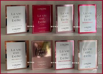 La Vie Est Belle set 8 parfum samples proefjes testers beschikbaar voor biedingen
