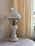 Vintage Tafellamp Opaalglas Petroleumstijl, Huis en Inrichting, Lampen | Vloerlampen, Ophalen of Verzenden, Gebruikt, Glas, Minder dan 100 cm
