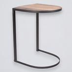 Banktafel set metaal met mangohouten tafelblad, Huis en Inrichting, Tafels | Bijzettafels, Minder dan 55 cm, Metaal of Aluminium