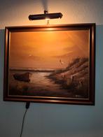 Schilderij met lampje, Ophalen