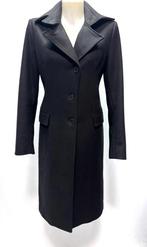 PATRIZIA PEPE Zwart lang wol jas  Maat IT 44 - EU 38, Kleding | Dames, Jassen | Winter, Maat 38/40 (M), Zwart, Ophalen of Verzenden