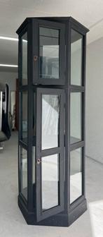 Zes hoekige vitrinekast, Huis en Inrichting, Ophalen, 50 tot 100 cm, 150 tot 200 cm, 25 tot 50 cm
