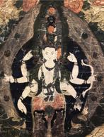 Tibetaanse Thangka: Avalokiteshvera, Antiek en Kunst, Kunst | Niet-Westerse kunst, Ophalen of Verzenden