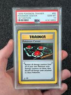 Pokémon PSA 10 1st edition Pokemon Center #49 Base set, Ophalen of Verzenden, Zo goed als nieuw, Losse kaart, Foil