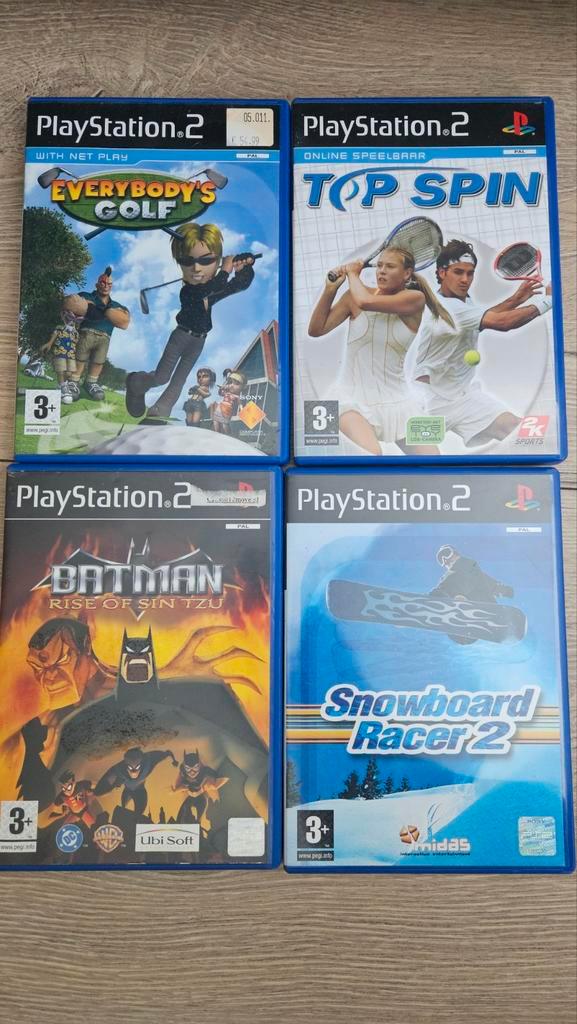 PlayStation 2 Games - Everybody's Golf, Top Spin, Batman, Spelcomputers en Games, Games | Sony PlayStation 2, Gebruikt, Sport