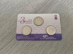 3 vorstinnen Nederland kwartjes 2017 in coincard, Ophalen of Verzenden, Koningin Beatrix, 25 cent