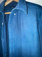 Ralph Lauren indigo blauw shirt, Verzenden, Zo goed als nieuw, Blauw, Halswijdte 43/44 (XL)