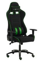 Gamestoel LAMDRUP zwart met groen, Gebruikt, Bureaustoel, Gaming bureaustoel, Zwart