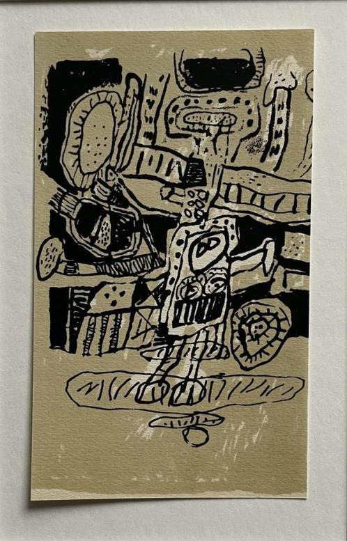 Corneille Beverloo (1922) Lithografie " Abstract 178 " 1964, Antiek en Kunst, Kunst | Litho's en Zeefdrukken, Ophalen of Verzenden