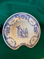 Delfts Blauw Barbiersbord - Kapper Anno 1785, Ophalen of Verzenden