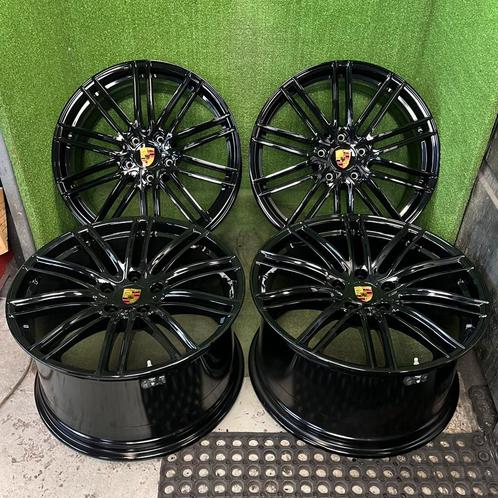 Originele 21 inch Porsche Panamera 971 Turbo black velgen, Auto-onderdelen, Banden en Velgen, Banden en Velgen, Zomerbanden, 21 inch