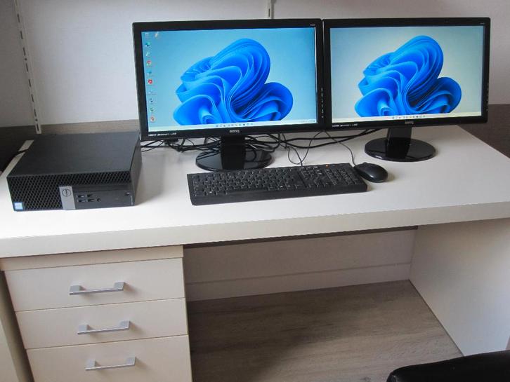 Dell Optiplex 5040 i7-6700 16gb 256gb SSD + 750gb + 2x 22", Computers en Software, Desktop Pc's, Zo goed als nieuw, 3 tot 4 Ghz