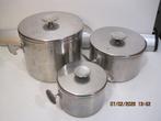dick simonis gero pannenset 5/2,5/1 liter (374), Ophalen of Verzenden, Gebruikt, Rvs, Pannenset