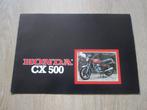 Honda CX 500 brochure folder 1980 ?, Ophalen of Verzenden, Honda