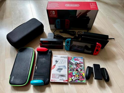 Nintendo switch bundel, Spelcomputers en Games, Spelcomputers | Nintendo Switch, Zo goed als nieuw, Switch Original, Ophalen of Verzenden