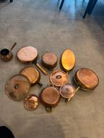 Diverse Koperen pannen, Ophalen of Verzenden, Gebruikt, Overige materialen, Pannenset
