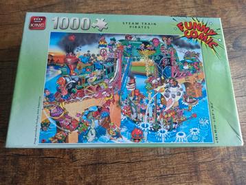 King legpuzzel 1000 stukjes - steam train pirates beschikbaar voor biedingen