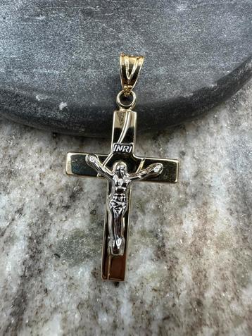 Prachtige 14k gouden kruishanger beschikbaar voor biedingen