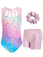 Turnpakje + turnbroekje roze 116 122 128 134 140 146 152, Nieuw, Roze, Turnpak(je), Kindermaat 122 t/m 140