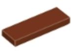 Lego Castle Stenen 5x 1x3 Plaat Tile Rood Bruin 63864 (NIEUW, Kinderen en Baby's, Speelgoed | Duplo en Lego, Ophalen of Verzenden
