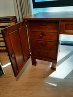 Antiek Eiken Bureau & Kast met Glas in Lood, Antiek en Kunst, Antiek | Meubels | Kasten, Ophalen
