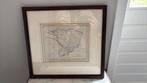 Vakkundig ingelijste plattegrond van de gemeente Berlicum NB, Antiek en Kunst, Kunst | Schilderijen | Klassiek, Ophalen of Verzenden