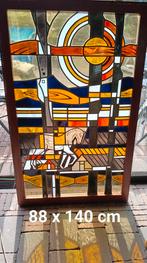 Glas in lood raam, Antiek en Kunst, Ophalen