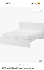 Ikea bed 160x200, Huis en Inrichting, Slaapkamer | Bedden, Ophalen, Gebruikt, Wit, Tweepersoons