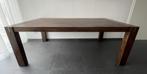 Uitschuifbare Lava eettafel van acaciahout 200 - 250 cm, Ophalen, Gebruikt, Landelijke, eigentijdse uitstraling., 200 cm of meer