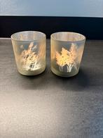 Parelmoer kleurige kaarsenhouder met takken erop, Huis en Inrichting, Woonaccessoires | Kandelaars en Kaarsen, Overige materialen