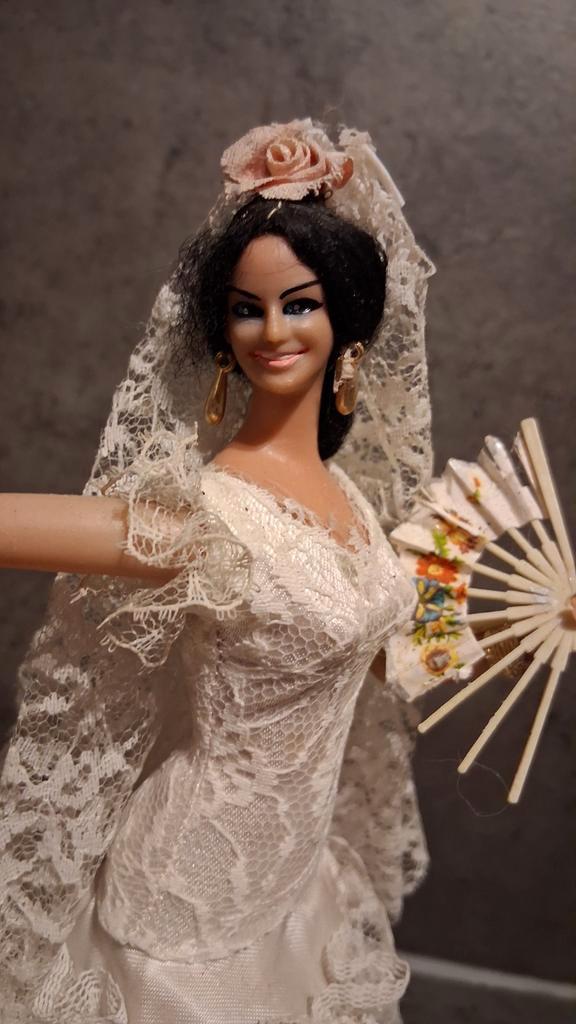 Vintage Marin Flamencopop uit Chiclana - Spaanse Schoonheid, Antiek en Kunst, Antiek | Speelgoed, Ophalen of Verzenden