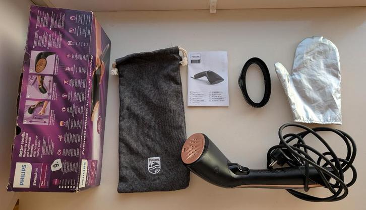 Philips Steam & Go Plus Kledingstomer (GC365), Witgoed en Apparatuur, Stoomapparaten, Zo goed als nieuw, Kledingstomer, Ophalen of Verzenden