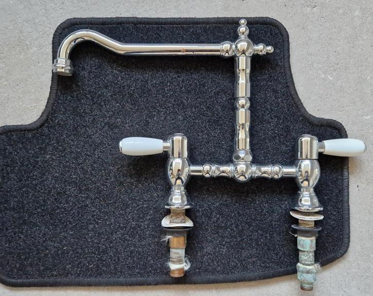 Klassieke mengkraan chroom, Doe-het-zelf en Verbouw, Sanitair, Kraan, Chroom, Ophalen of Verzenden