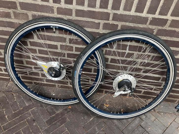 Wielset 28 inch Nexus 8 premium blauw Shimano / Batavus, Fietsen en Brommers, Fietsonderdelen, Gebruikt, Algemeen, Wiel, Ophalen of Verzenden