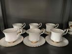 Royao Albert Val D’or set van 6 koffie kopjes met schotel, Ophalen of Verzenden