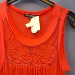 Superstar koraalrode top kraaltjes+gaas XS 30574 gratis verz, ., Nieuw, Ophalen of Verzenden, Zonder mouw