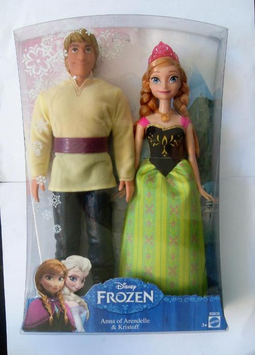 Disney Frozen Poppen Set Anna & Kristoff Soort Barbie Matel, Verzamelen, Disney, Nieuw, Beeldje of Figuurtje, Overige figuren