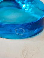 Murano Vincense Nason Glasobject - Oceaan Blauw, Schaal, Ophalen of Verzenden, Ovaal, Glas