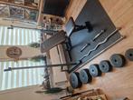squatrek bankje stangen en gewichten, Sport en Fitness, Ophalen, Gebruikt, Fitnessbank