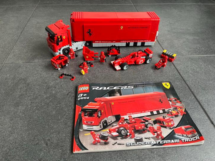Lego Racers Ferrari 8654 - Compleet!, Kinderen en Baby's, Speelgoed | Duplo en Lego, Zo goed als nieuw, Lego, Complete set, Ophalen